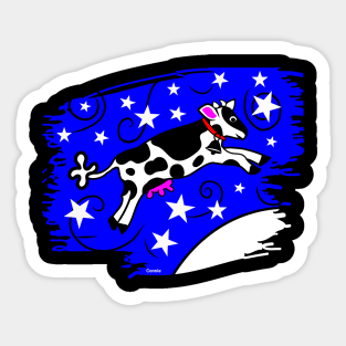 Space Cow Sticker